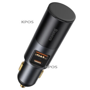 Baseus Share Together Fast Charge Car Charger with Cigarette Lighter Usb-Type-C 120W ? Gray