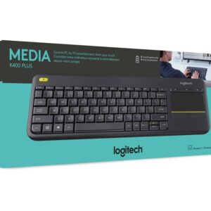MEDIA K400 PLUS logitech KEYBOARD WITH BUILT IN MOUSE PAD